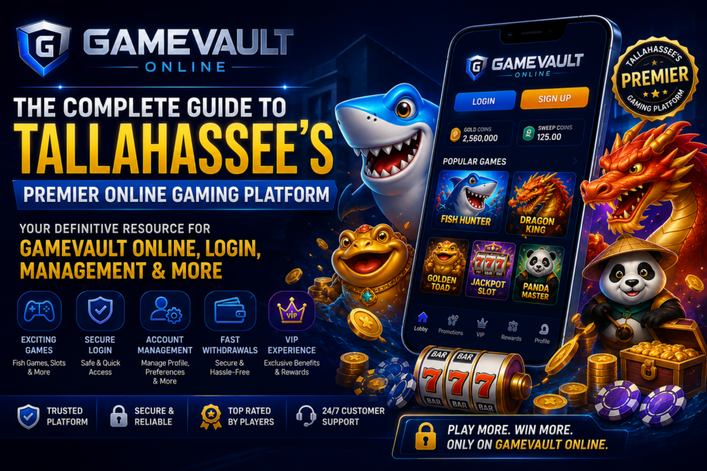 The Complete Guide to Tallahassee’s Premier Online Gaming Platform  Your Definitive Resource for GameVault Online, Login, Management & More