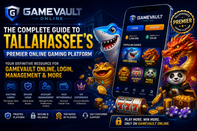 The Complete Guide to Tallahassee’s Premier Online Gaming Platform  Your Definitive Resource for GameVault Online, Login, Management & More