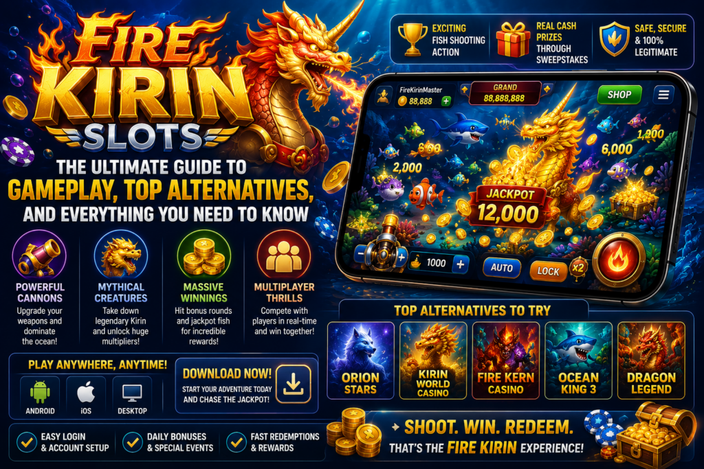 Fire Kirin Slots: The Ultimate Guide to Gameplay, Top Alternatives, and Everything You Need to Know